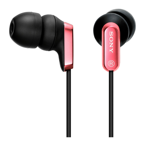 Sony MDR-EX36V/PNK Owner's manual