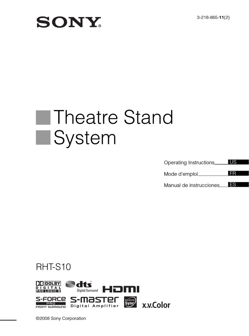 Sony RHT-S10 operating instructions