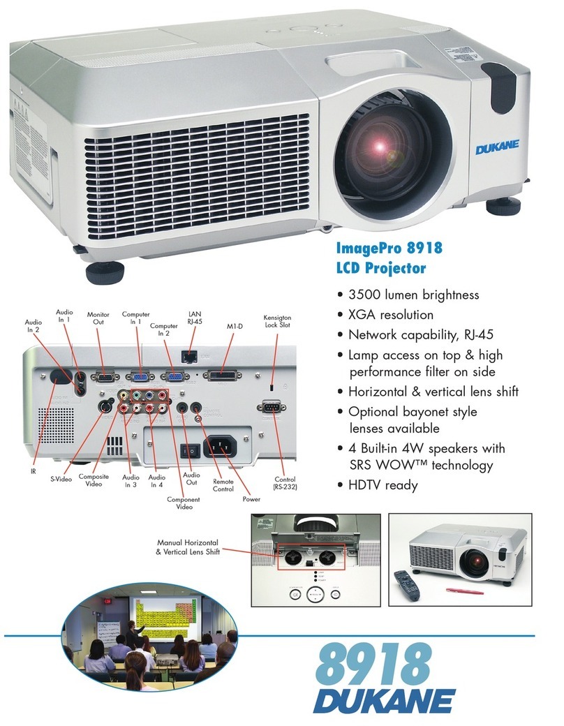 Dukane ImagePro 8918 Specifications