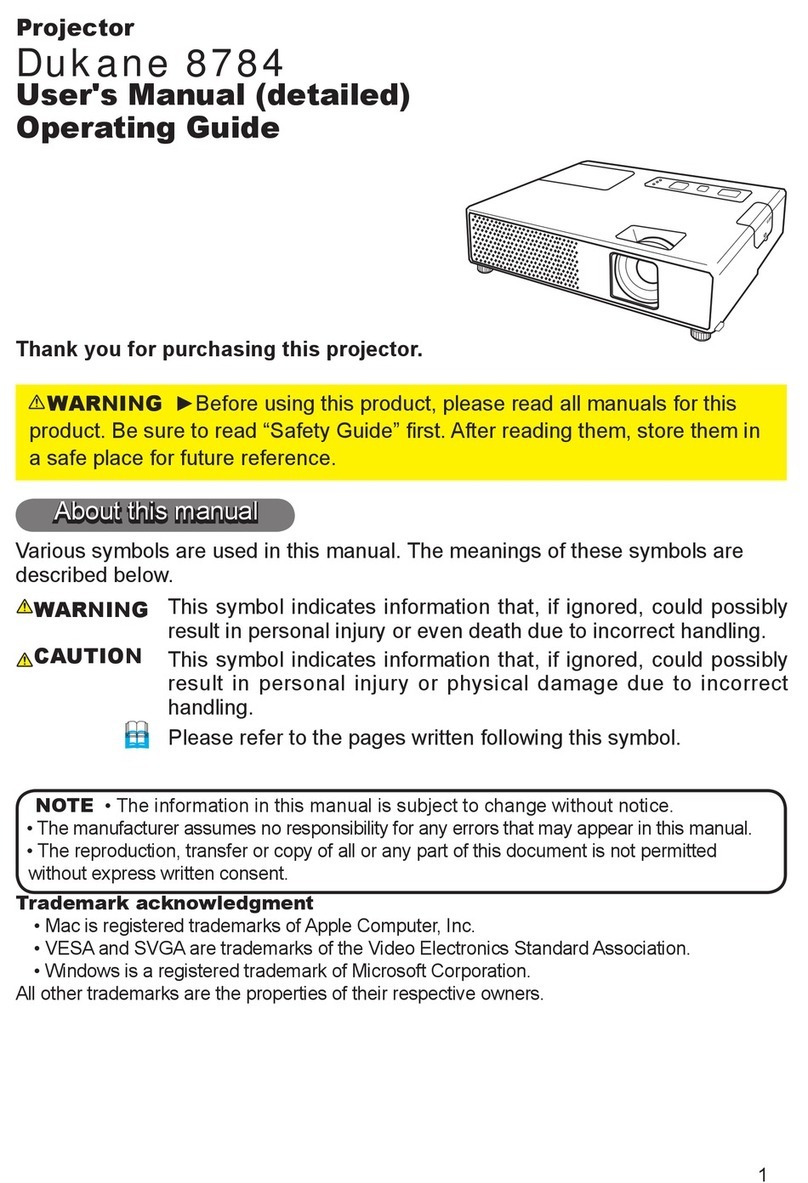 Dukane ImagePro 8784 operating guide