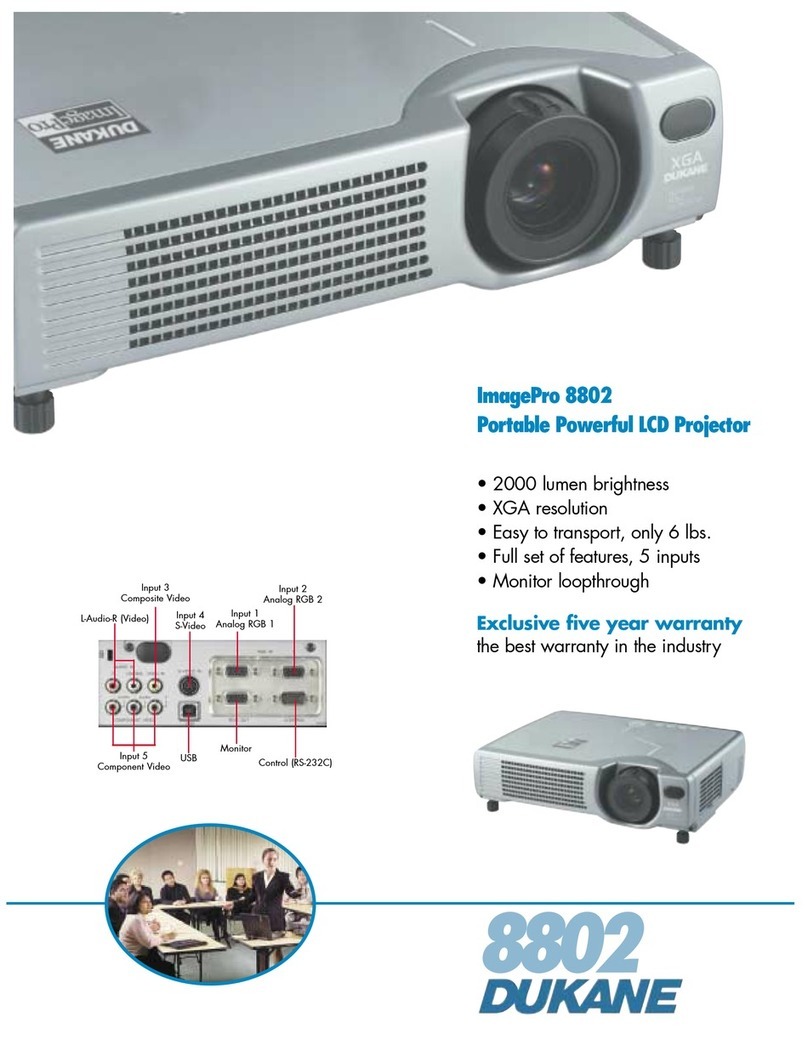Dukane ImagePro 8802 Specifications