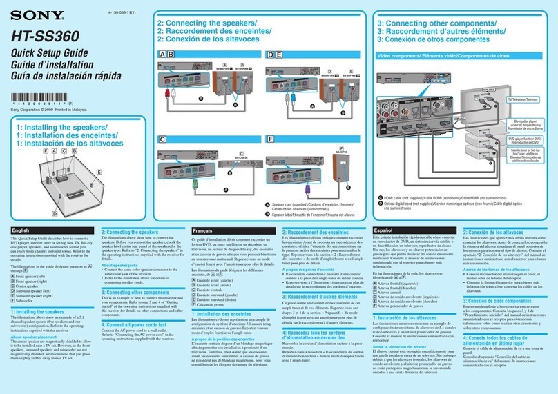 Sony HT-SS360 User manual