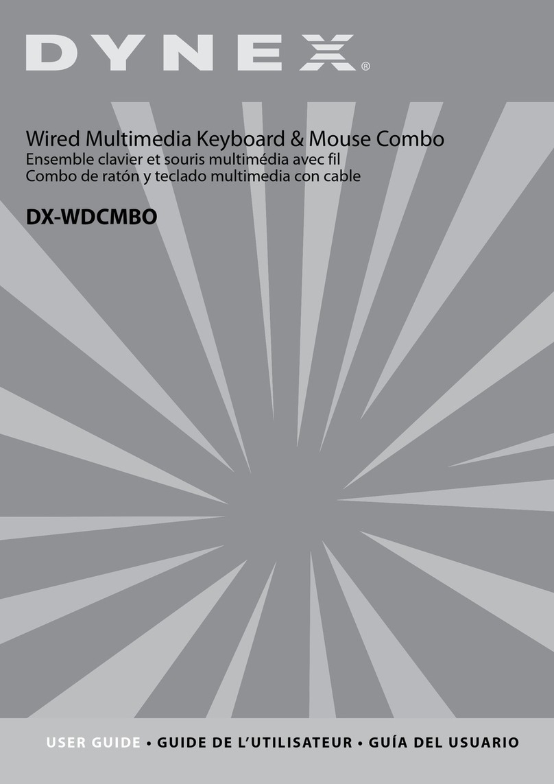 Dynex DX-WDCMBO - Keyboard And Optical Mouse Wired User manual