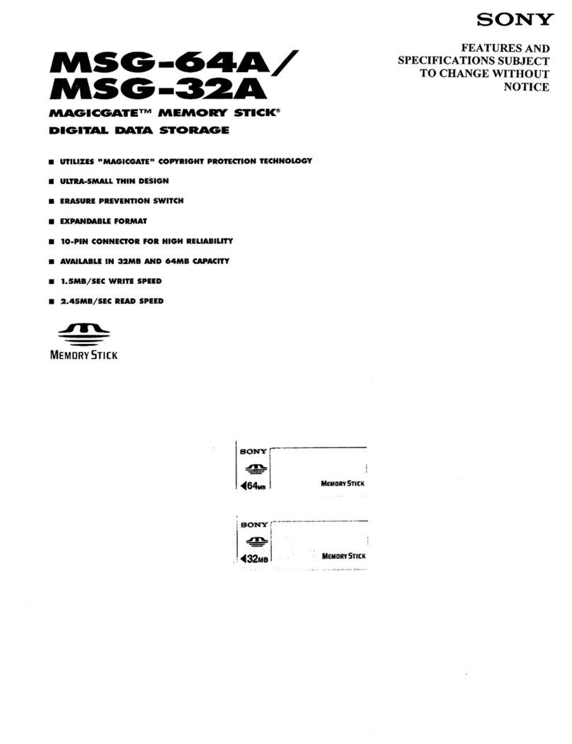 Sony MSG-64A User manual