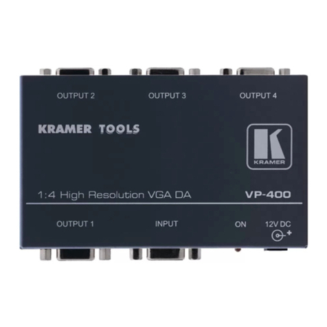 Kramer VP-400 User manual