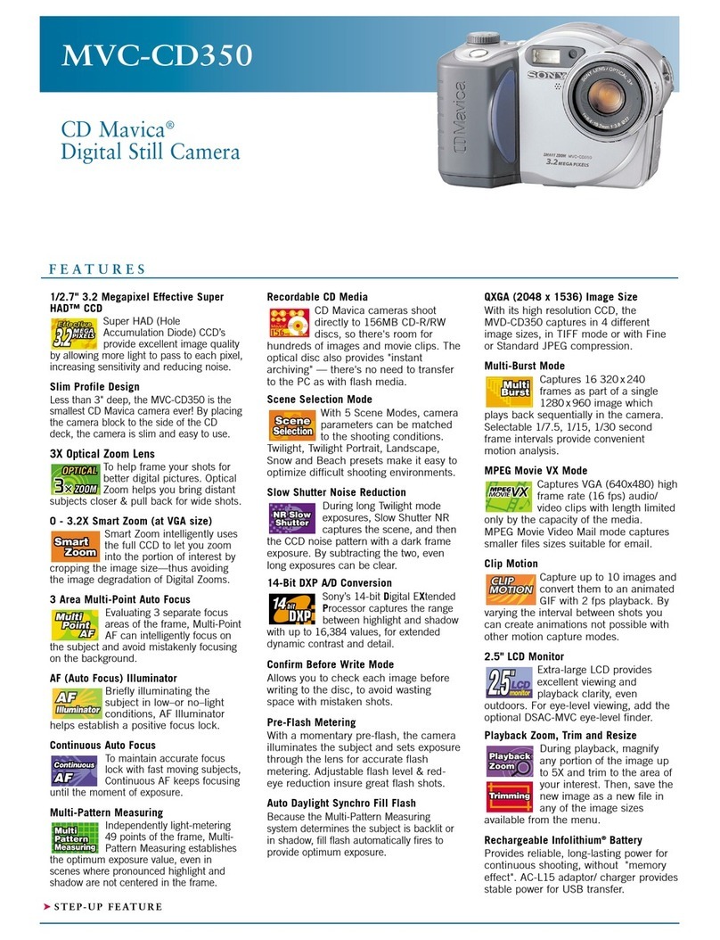 Sony MVC-CD350 - Digital Still Camera Mavica Cd... User manual