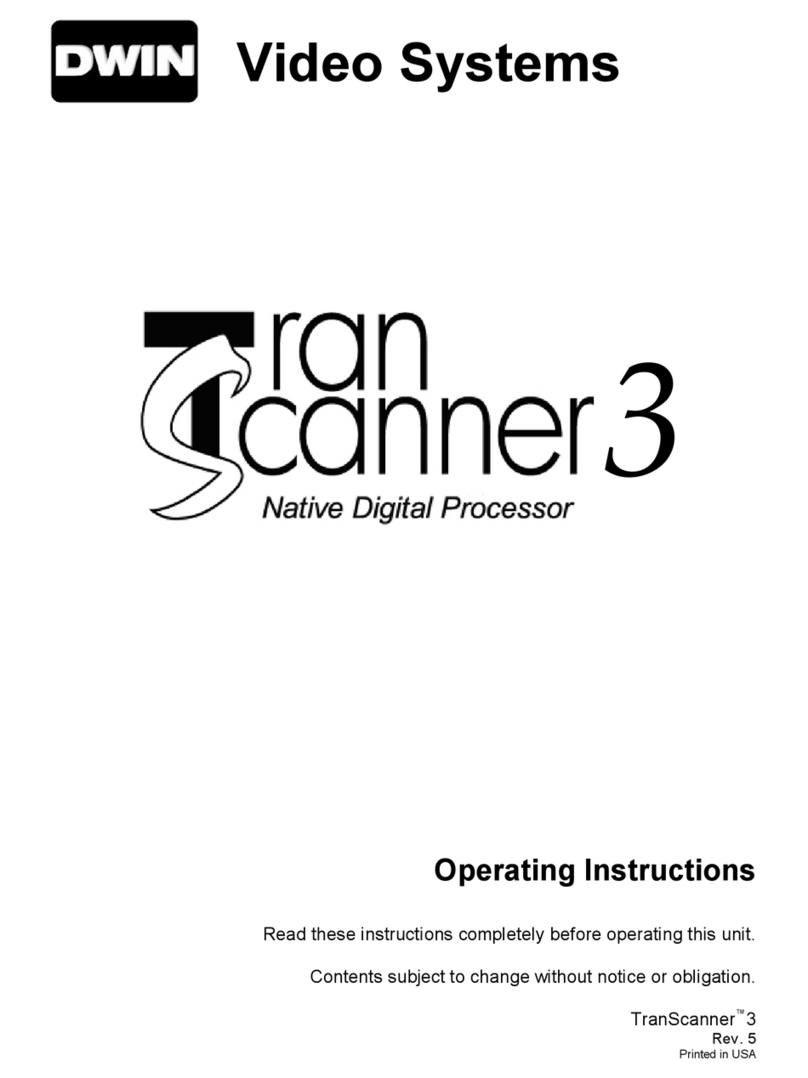 Dwin TransVision 3 operating instructions
