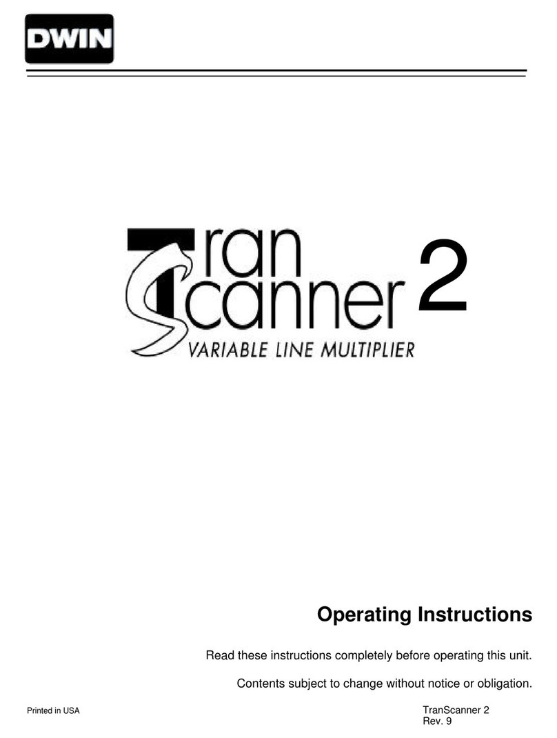 Dwin 2 operating instructions