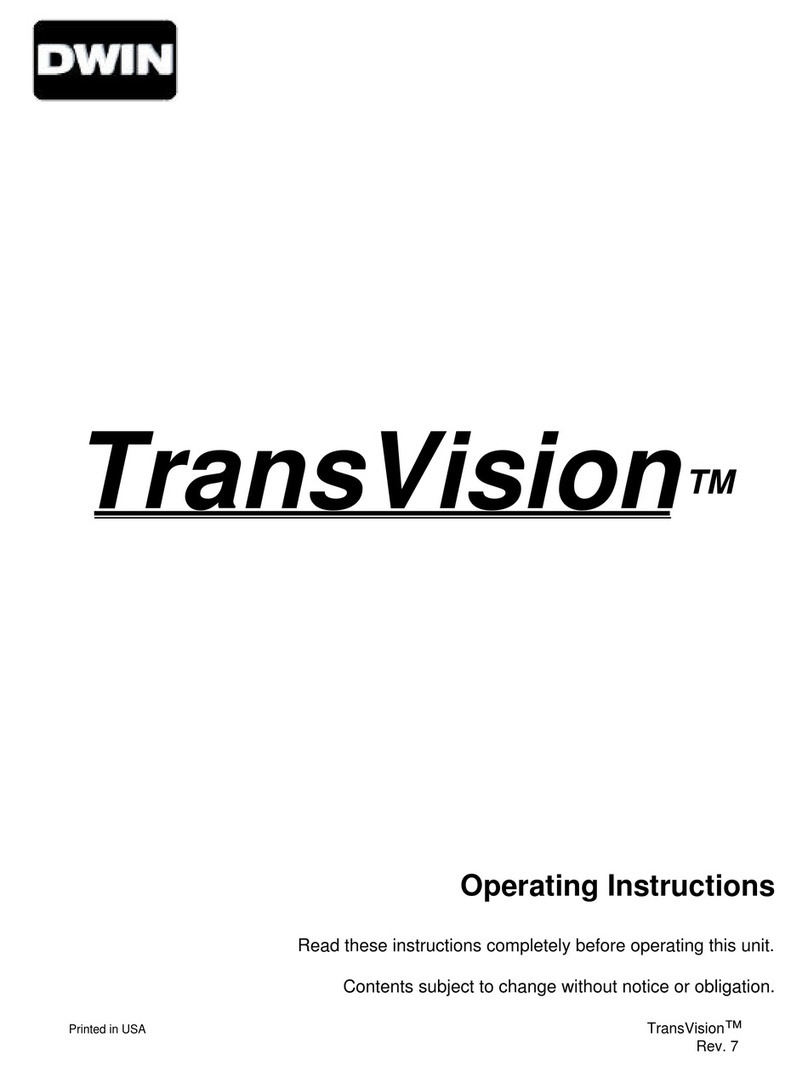 Dwin TransVision TransVision operating instructions