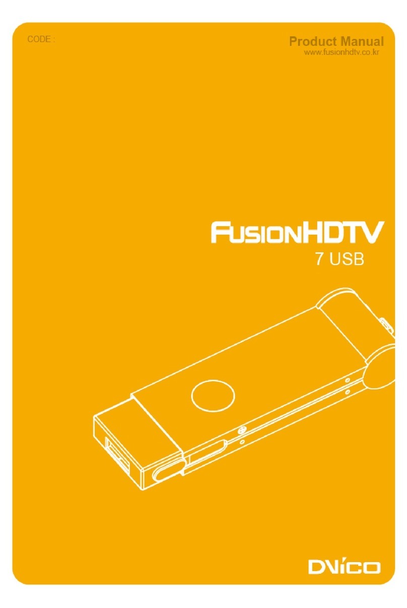 Dvico FusionHDTV7USB User manual