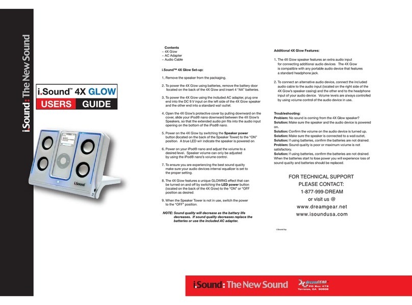 DreamGEAR iSound 4X Glow User manual DreamGEAR iSound 4X Glow User manual