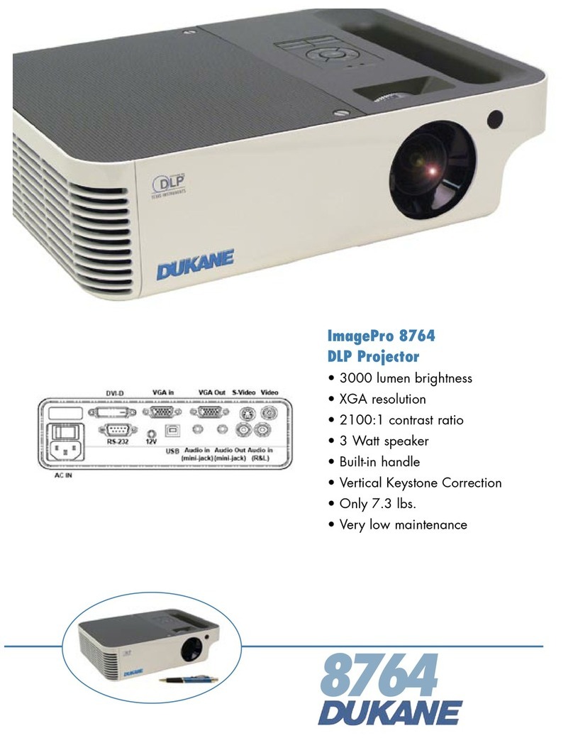 Dukane ImagePro 8764 Specifications