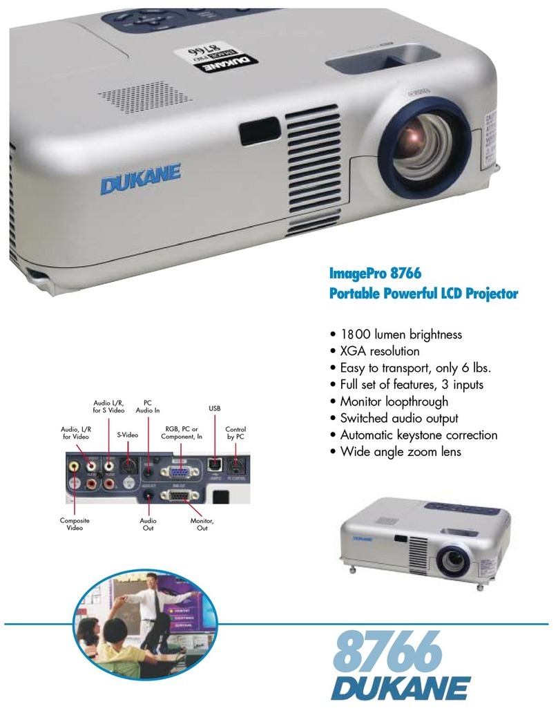 Dukane ImagePro 8766 User manual Dukane ImagePro 8766 User manual