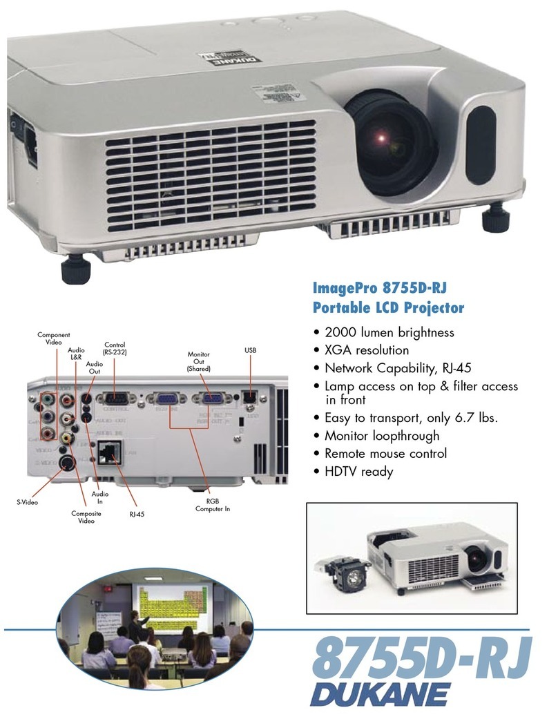 Dukane ImagePro 8755D-RJ Specifications