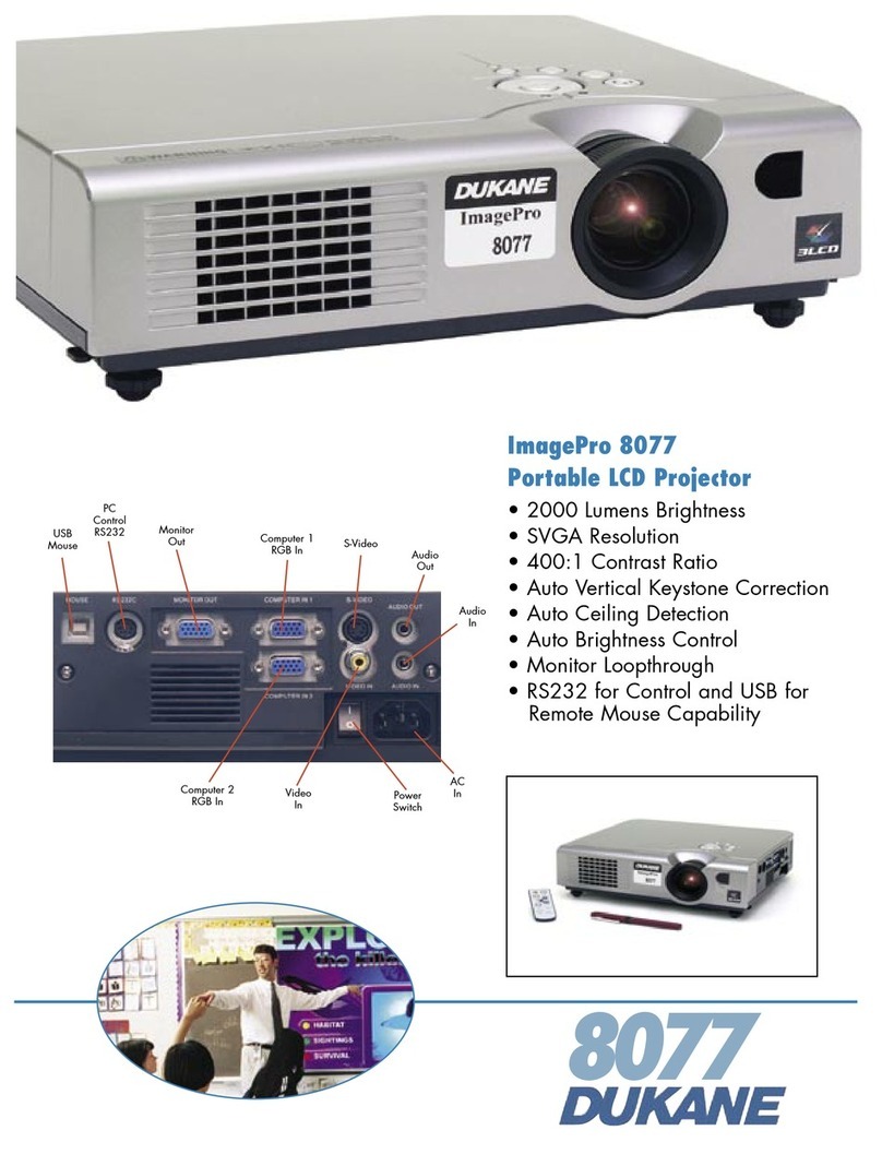 Dukane ImagePro 8077 Specifications
