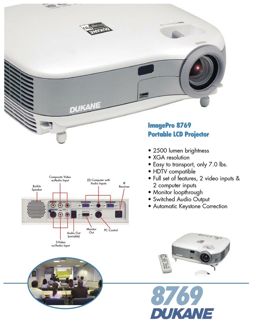 Dukane ImagePro 8769 Specifications