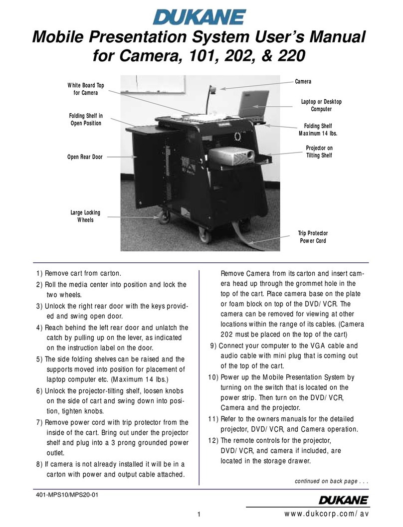 Dukane Camera 202 user manual