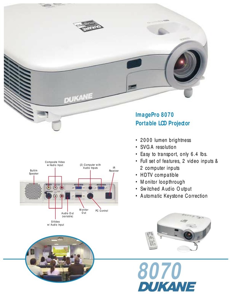 Dukane ImagePro 8070 User manual Dukane ImagePro 8070 User manual