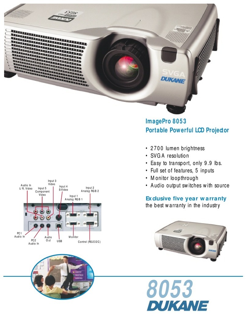 Dukane ImagePro 8053 Specification sheet