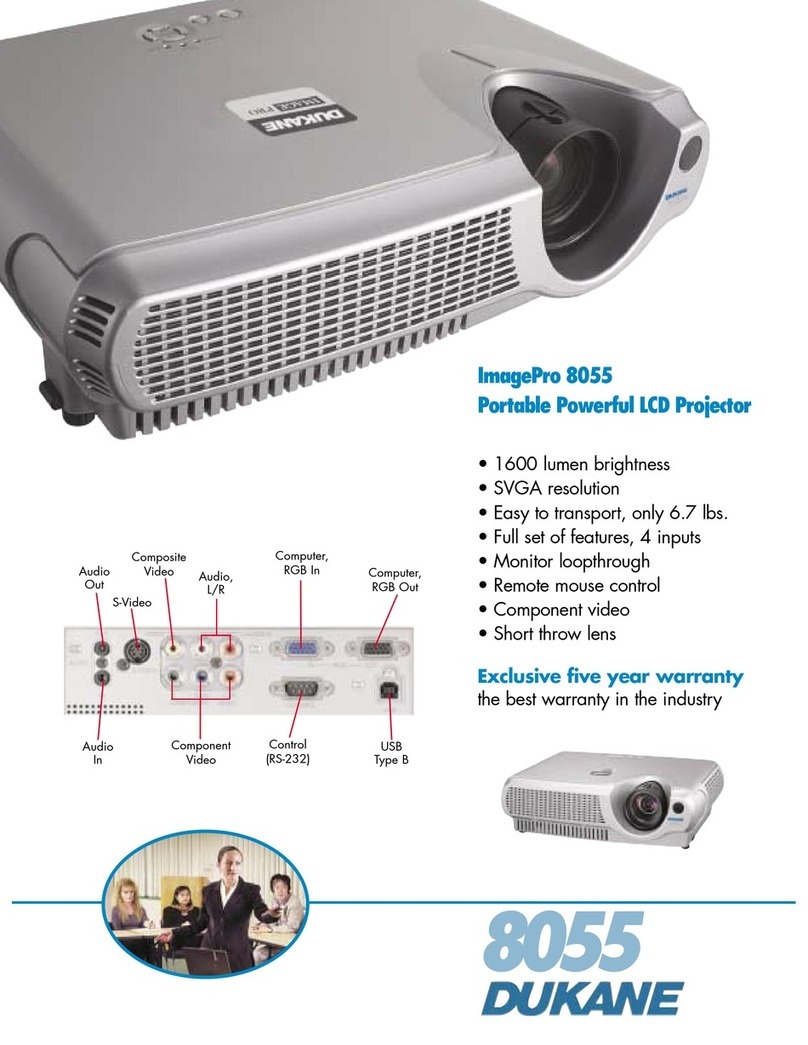 Dukane ImagePro 8055 Specification sheet