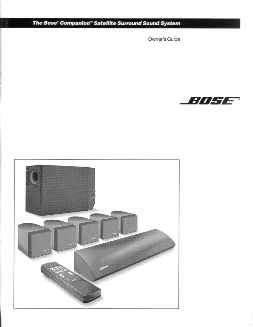Bose Companion Satellite User manual