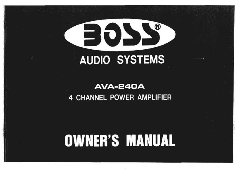 Boss Audio Systems AVA-240A Quick start guide
