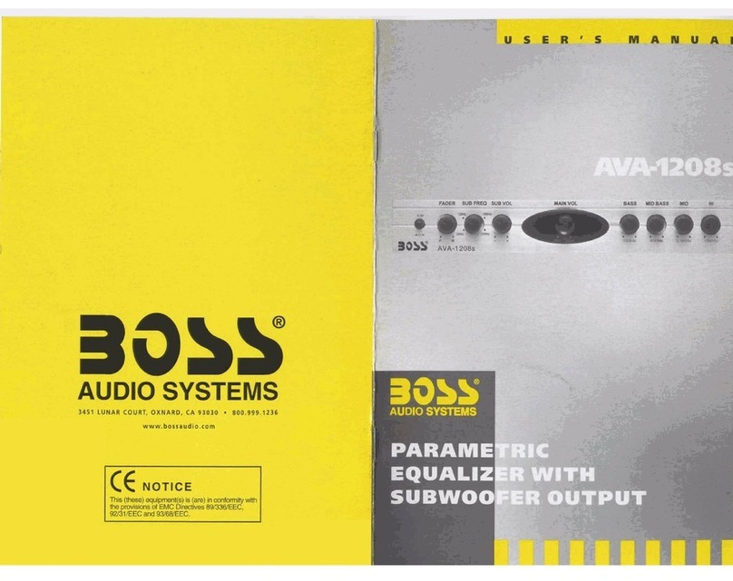Boss Audio Systems AVA-1208S User manual