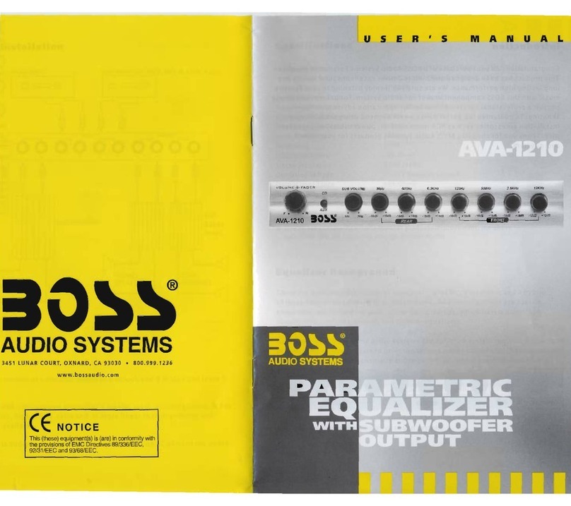 Boss Audio Systems AVA-1210 user manual