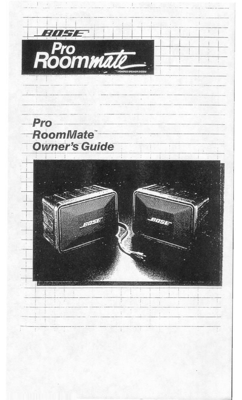 Bose Pro Roommate owner's guide