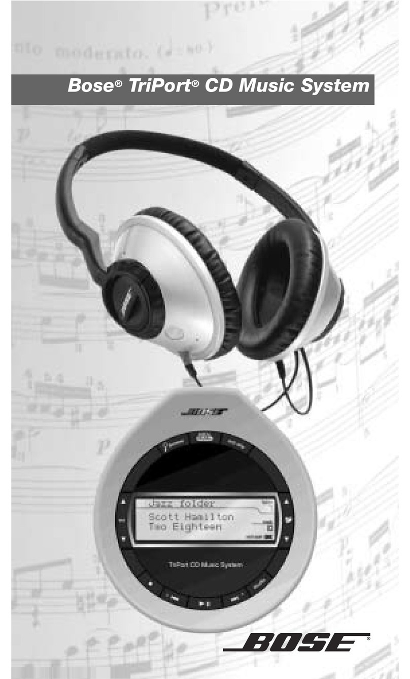 Bose TriPort Triport CD User manual