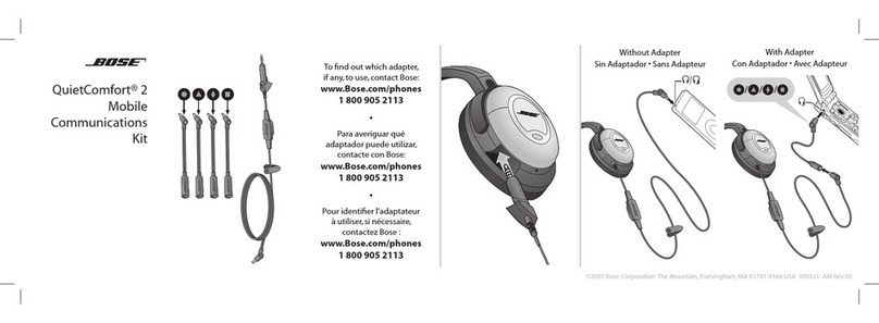 Bose QuietComfort 2 User manual