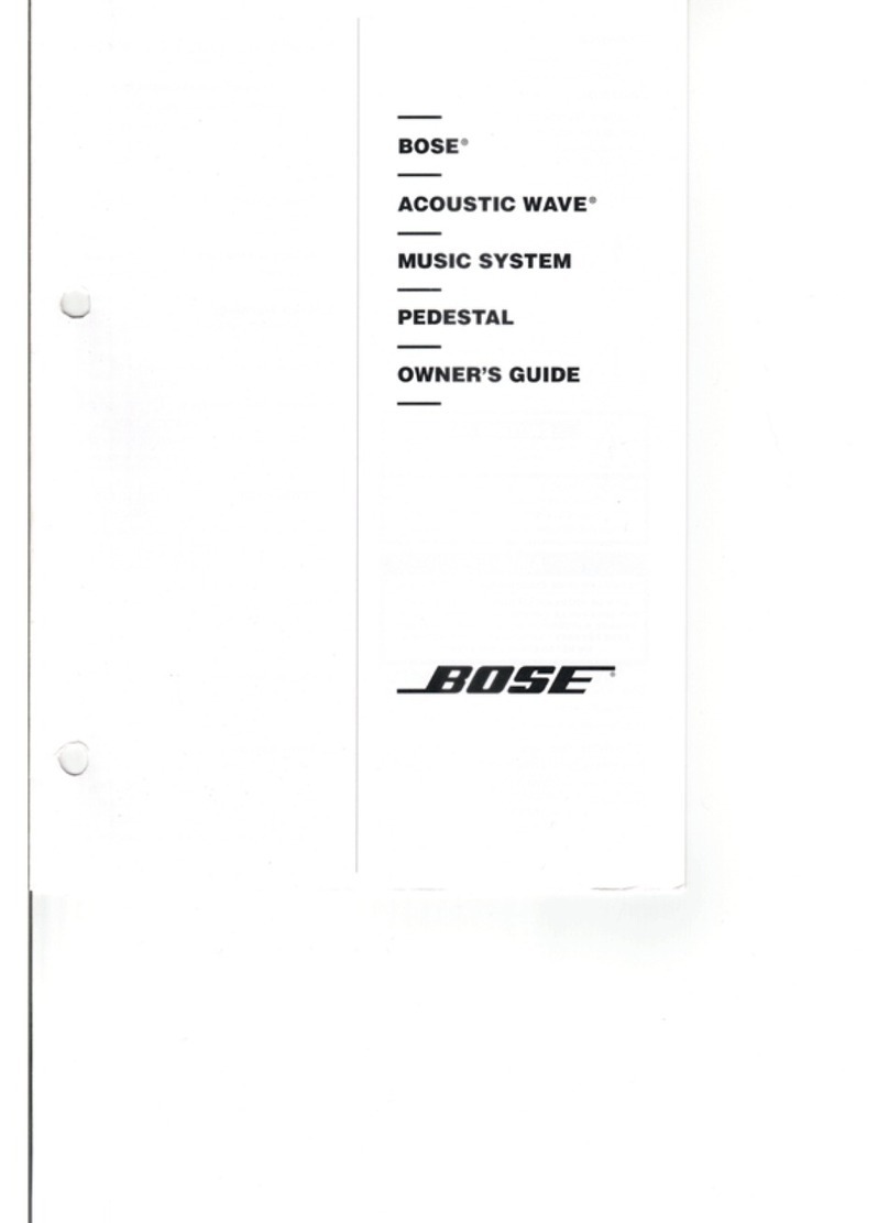 Bose Acoustic Wave music system owner's guide