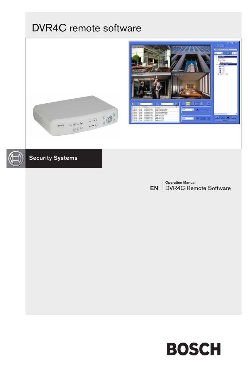 Bosch DVR4C1161 Operation manual
