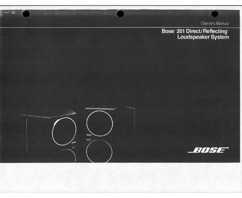 Bose 201 Series User manual