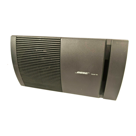 Bose AmPlus 100 User manual