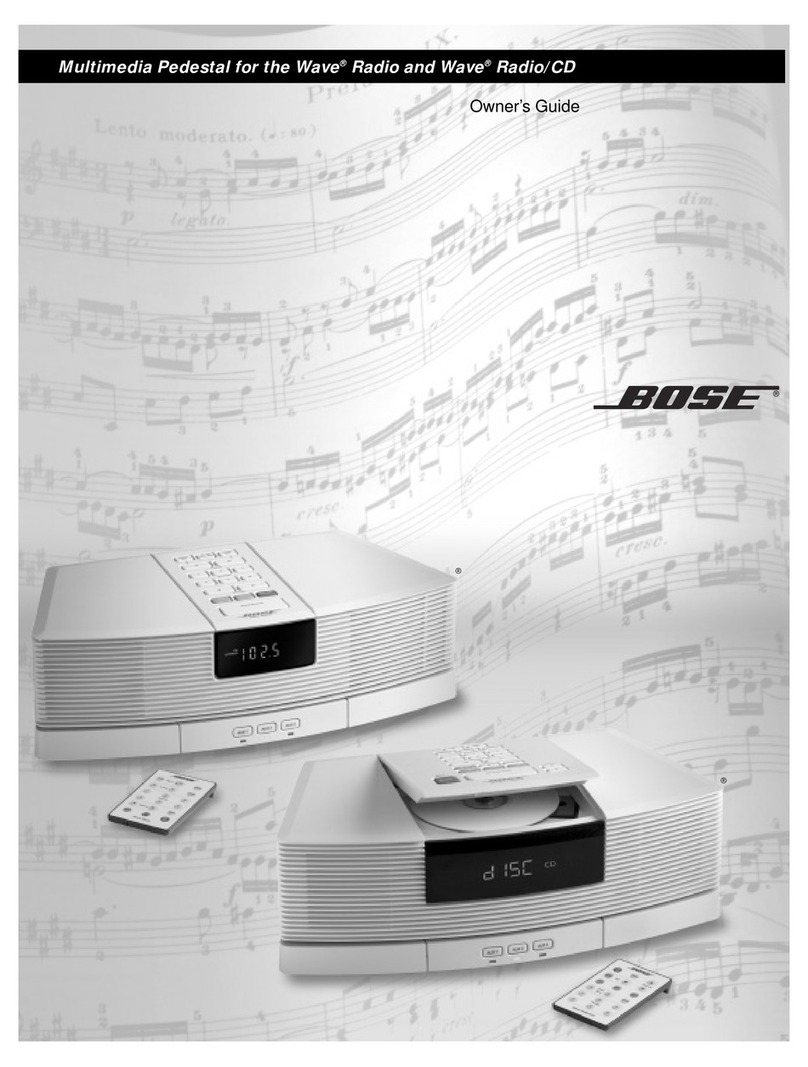 Bose Wave WaveRadio/ owner's guide