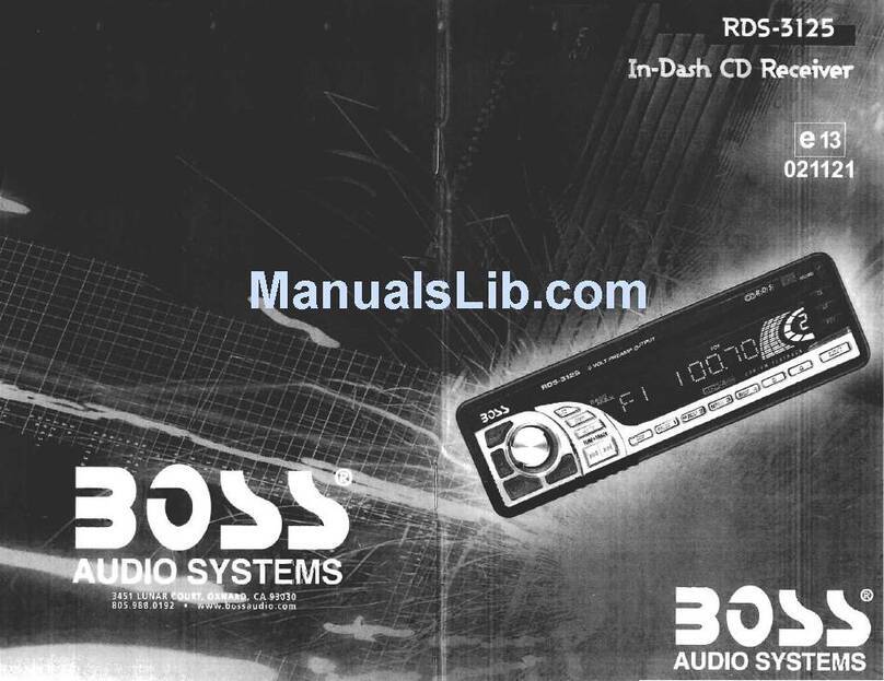 Boss Audio Systems 3125 User manual Boss Audio Systems 3125 User manual