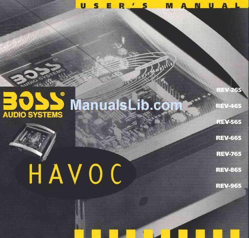 Boss Audio Systems Havoc REV-265 User manual