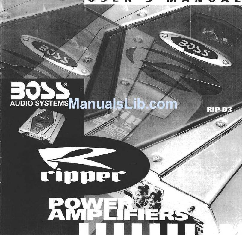 Boss Audio Systems Ripper RIP D3 user manual