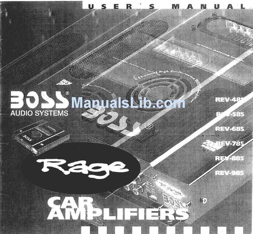 Boss Audio Systems Rage REV-485 user manual