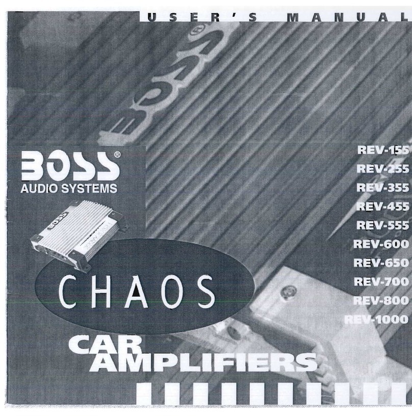 Boss Audio Systems CHAOS REV-1000 user manual