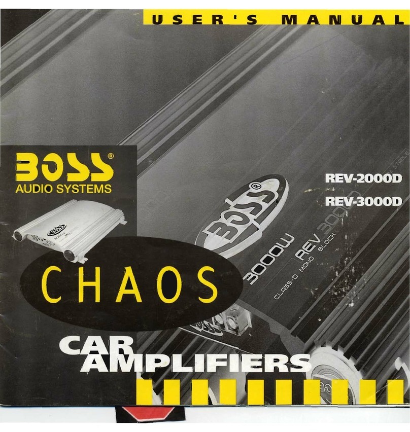 Boss Audio Systems Chaos REV-2000D User manual