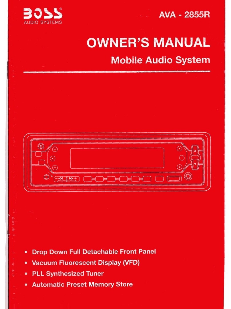 Boss Audio Systems AVA-2855R owner's manual