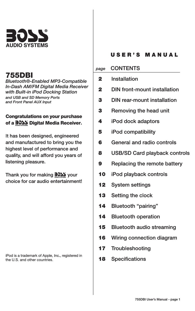 Boss Audio Systems 755DBI user manual