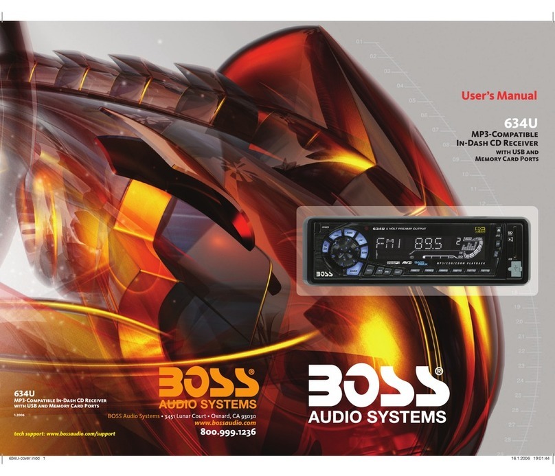 Boss Audio Systems 634U user manual