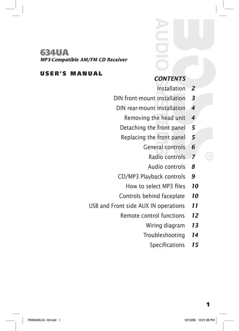 Boss Audio Systems 634U user manual