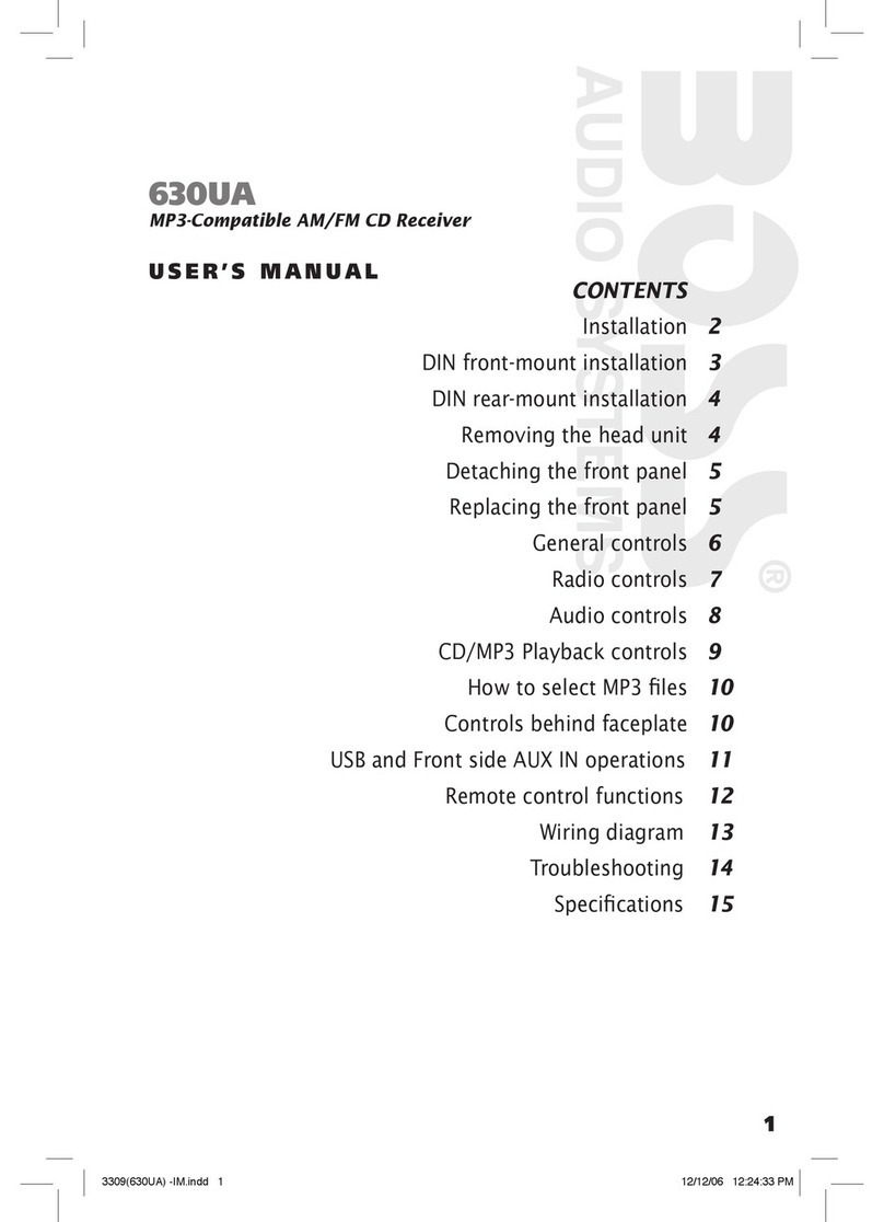 Boss Audio Systems 630U user manual