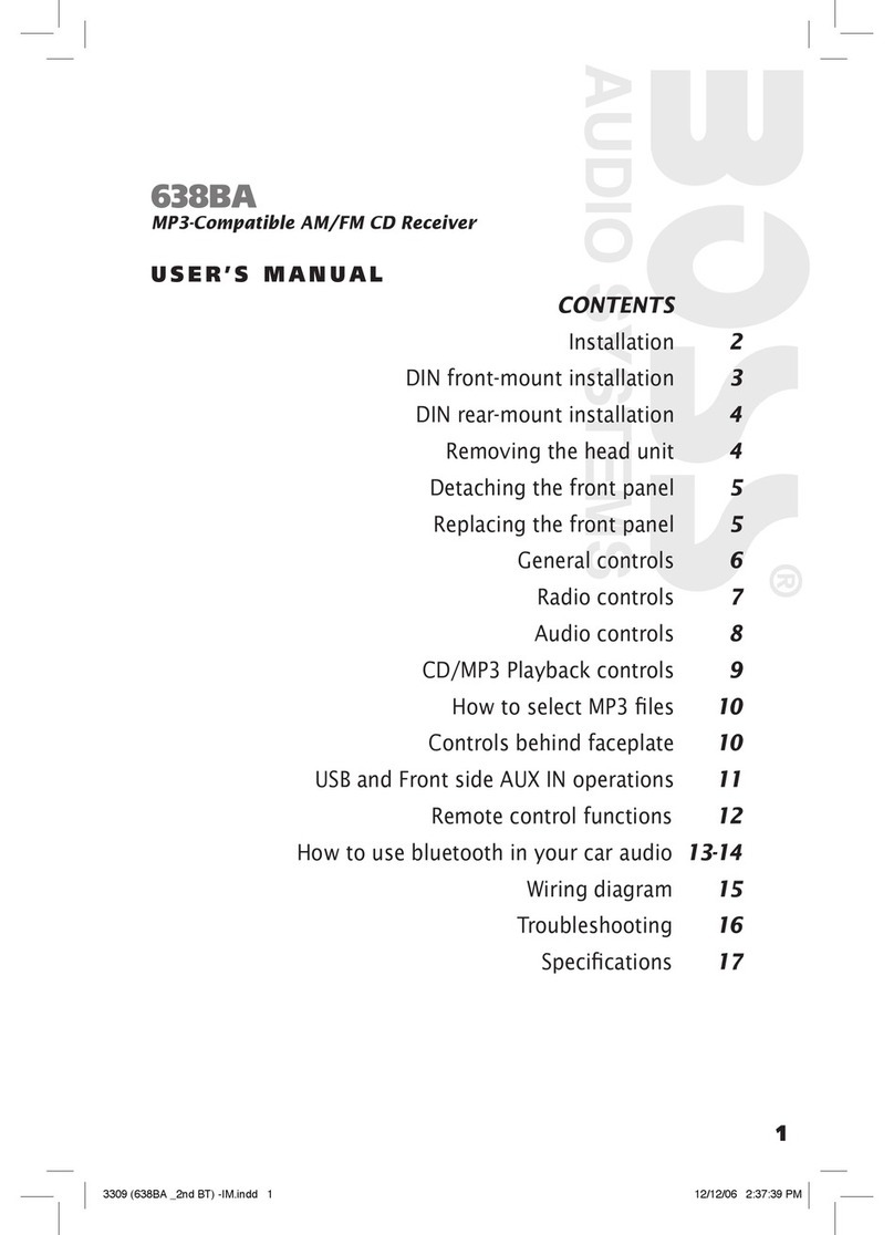 Boss Audio Systems 638BA user manual