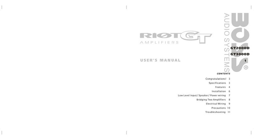 Boss Audio Systems RiotGT GT2000D user manual
