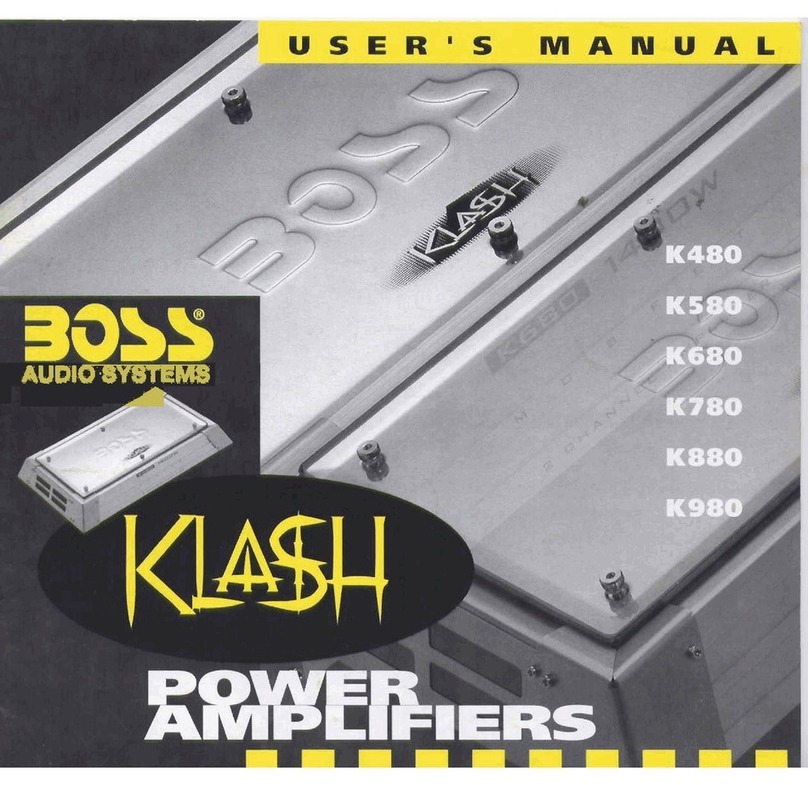 Boss Audio Systems Klash K480 User manual